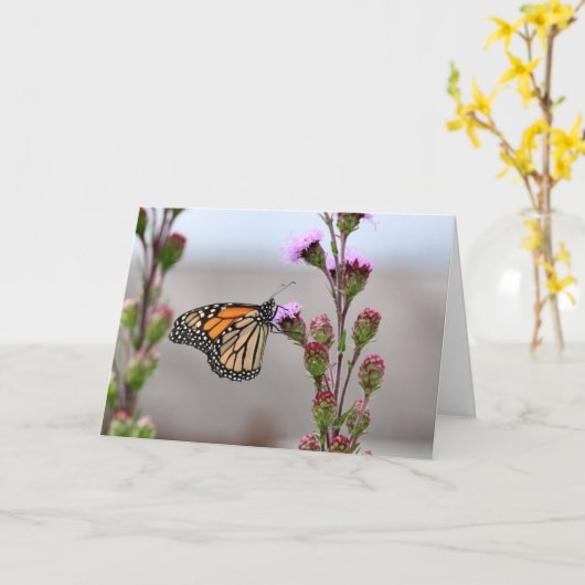 Monarch Karte (Gelbe Blume)