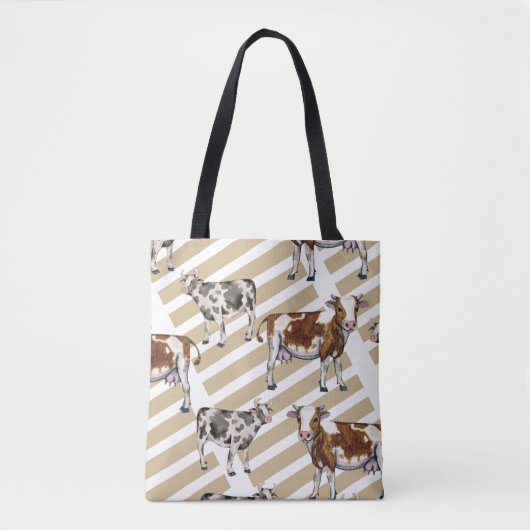 Monarch Kuh Schwarzes Fell Tasche (Vorderseite)
