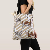 Monarch Kuh Schwarzes Fell Tasche (Von Nahem)
