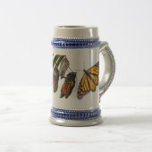 MONARCH-LEBENSZYKLUS BIERGLAS (VorderseiteRechts)