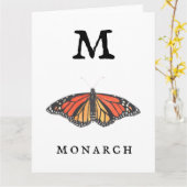 Monarch "M" Karte (Gelbe Blume)