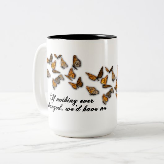 Monarch Madness Butterfly Tasse (Vorderseite Links)