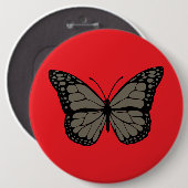 Monarch Majesty Buttons - Vibrant Butterfly Patche (Vorne & Hinten)