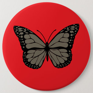Monarch Majesty Buttons - Vibrant Butterfly Patche