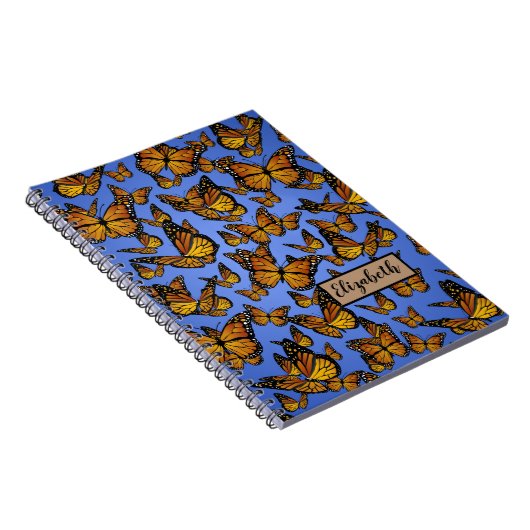 Monarch Muster Butterfly Notizblock (Rechte Seite)