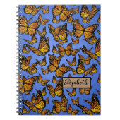 Monarch Muster Butterfly Notizblock (Vorderseite)