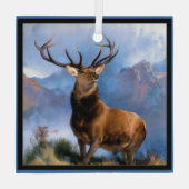 Monarch of the Glen Glass Ornament Buck Deer Aus Glas (Rückseite)