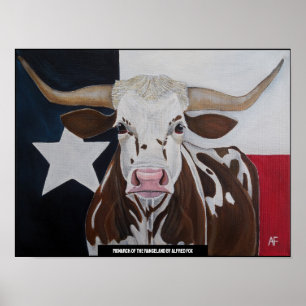 Monarch of the Rangeland Gemälde von Alfred Fox Poster