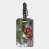 Monarch Orange Butterfly Foto Gepäckanhänger (Vorderseite vertikal)