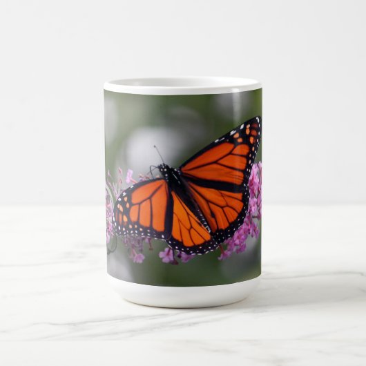 Monarch Orange Butterfly Foto Kaffeetasse (Mittel)