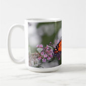 Monarch Orange Butterfly Foto Kaffeetasse (Links)