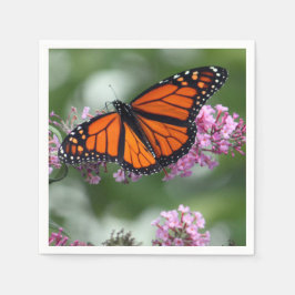 Monarch Orange Butterfly Foto Serviette