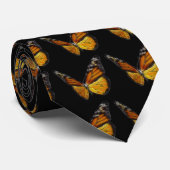 Monarch-orange Schmetterlings-Fliegen-Insekt Krawatte (Gerollt)