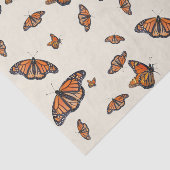 Monarch Orange Schmetterlingsmuster Seidenpapier (Ausschnitt)