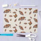 Monarch Orange Schmetterlingsmuster Seidenpapier (Handwerk)