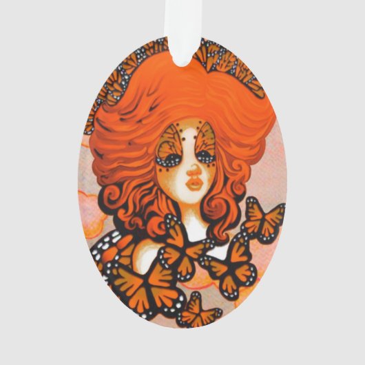 Monarch Queen Butterfly Fairy Ornament (Rückseite)