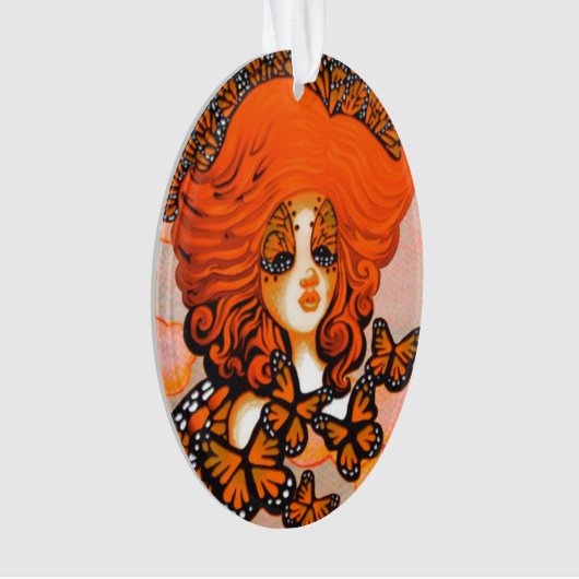 Monarch Queen Butterfly Fairy Ornament (Vorderseite)