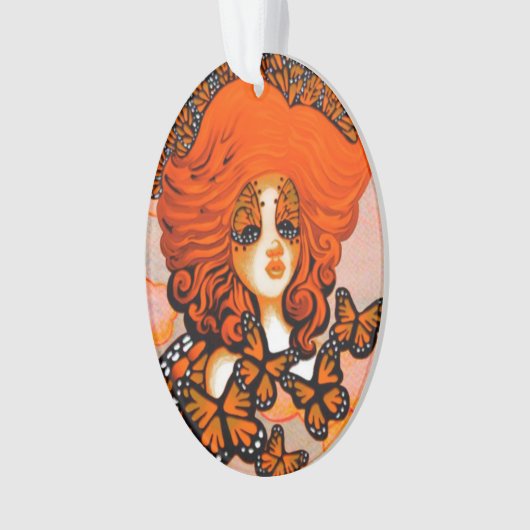 Monarch Queen Butterfly Fairy Ornament (Vorderseite)