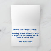 "Monarch Raupe #2" Get Well Card Karte (Innenseite)