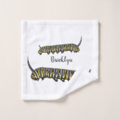 Monarch Raupe Cartoon Badhandtuch Set (Waschlappen)