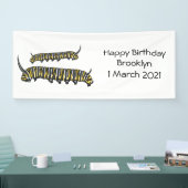 Monarch Raupe Cartoon Banner (Messe)