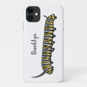 Monarch Raupe Cartoon Case-Mate iPhone Hülle (Rückseite)