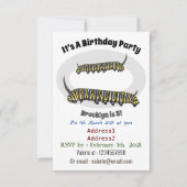 Monarch Raupe Cartoon Einladung (Vorderseite)