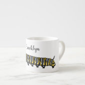 Monarch Raupe Cartoon Espressotasse (Vorderseite Rechts)