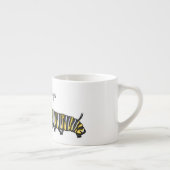 Monarch Raupe Cartoon Espressotasse (Rechts)