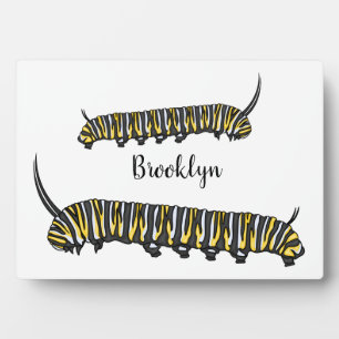 Monarch Raupe Cartoon Fotoplatte