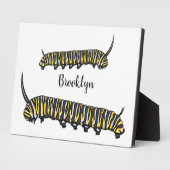 Monarch Raupe Cartoon Fotoplatte (Seite)