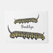 Monarch Raupe Cartoon Fußmatte (Vorderseite)