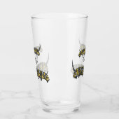 Monarch Raupe Cartoon Glas (Links)