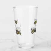 Monarch Raupe Cartoon Glas (Rechts)