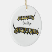 Monarch Raupe Cartoon Keramik Ornament (Rechts)