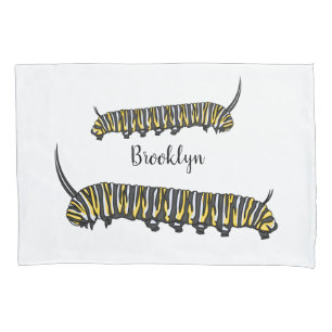 Monarch Raupe Cartoon Kissenbezug