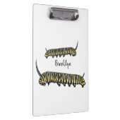 Monarch Raupe Cartoon Klemmbrett (Rechts)