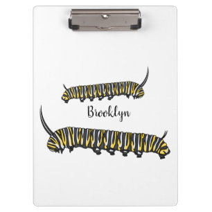 Monarch Raupe Cartoon Klemmbrett