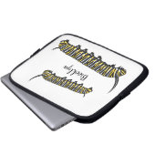 Monarch Raupe Cartoon Laptopschutzhülle (Vorne Knopf)