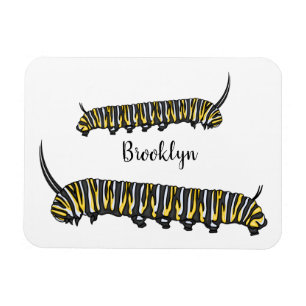 Monarch Raupe Cartoon Magnet