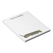 Monarch Raupe Cartoon Notizblock (angewinkelt)