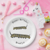 Monarch Raupe Cartoon Pappteller (Party)