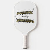 Monarch Raupe Cartoon Pickleball Schläger (Rückseite)