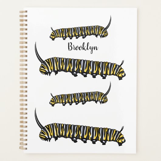 Monarch Raupe Cartoon Planer (Vorderseite)