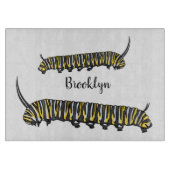 Monarch Raupe Cartoon Schneidebrett (Vorderseite)