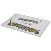 Monarch Raupe Cartoon Schneidebrett (Ecke)