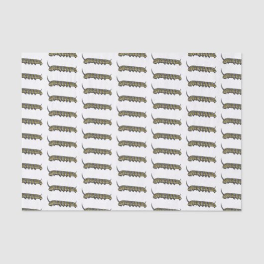 Monarch Raupe Cartoon Seidenpapier (Vorderseite)