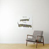 Monarch Raupe Cartoon Wandteppich (Beispiel (Horizontal))
