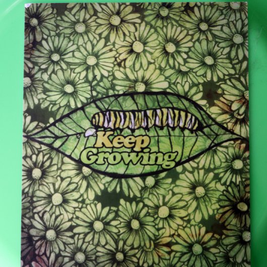 Monarch-Raupe wächst weiter Postkarte