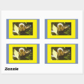 Monarch Rechteckiger Aufkleber (Blatt)